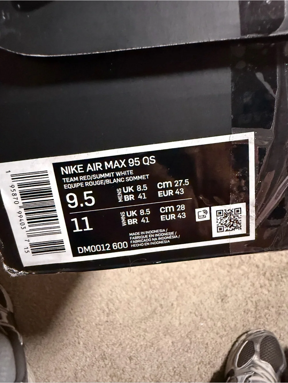 Nike Air Max 95 ‘Anatomy Of Air’ Men’s Low Top DM0012-600